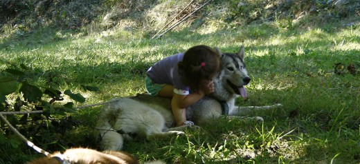 Tundra, soportando con paciencia a nuestra peque